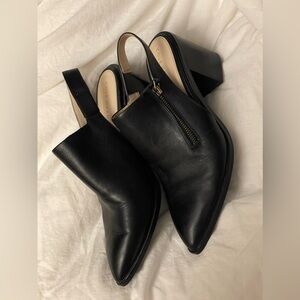 Cole Haan Leather Sling Back Chunky Mules